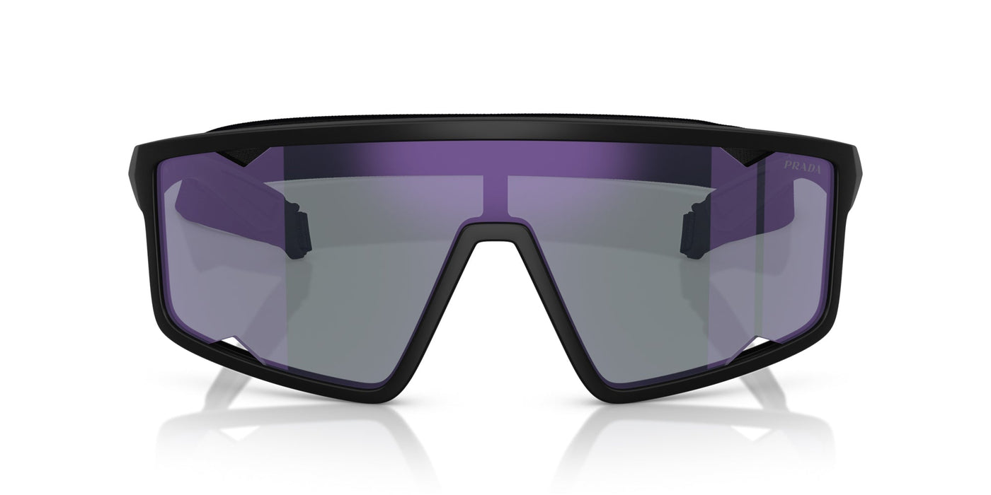 Prada Linea Rossa SPS A03 Matte Black/Dark Blue Violet Mirror #colour_matte-black-dark-blue-violet-mirror