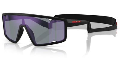 Prada Linea Rossa SPS A03 Matte Black/Dark Blue Violet Mirror #colour_matte-black-dark-blue-violet-mirror