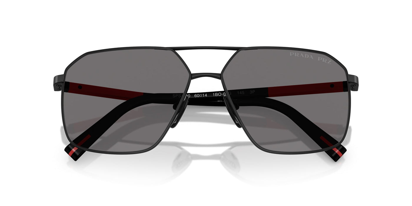 Prada Linea Rossa SPS A50 Matte Black/Dark Grey Polarised #colour_matte-black-dark-grey-polarised