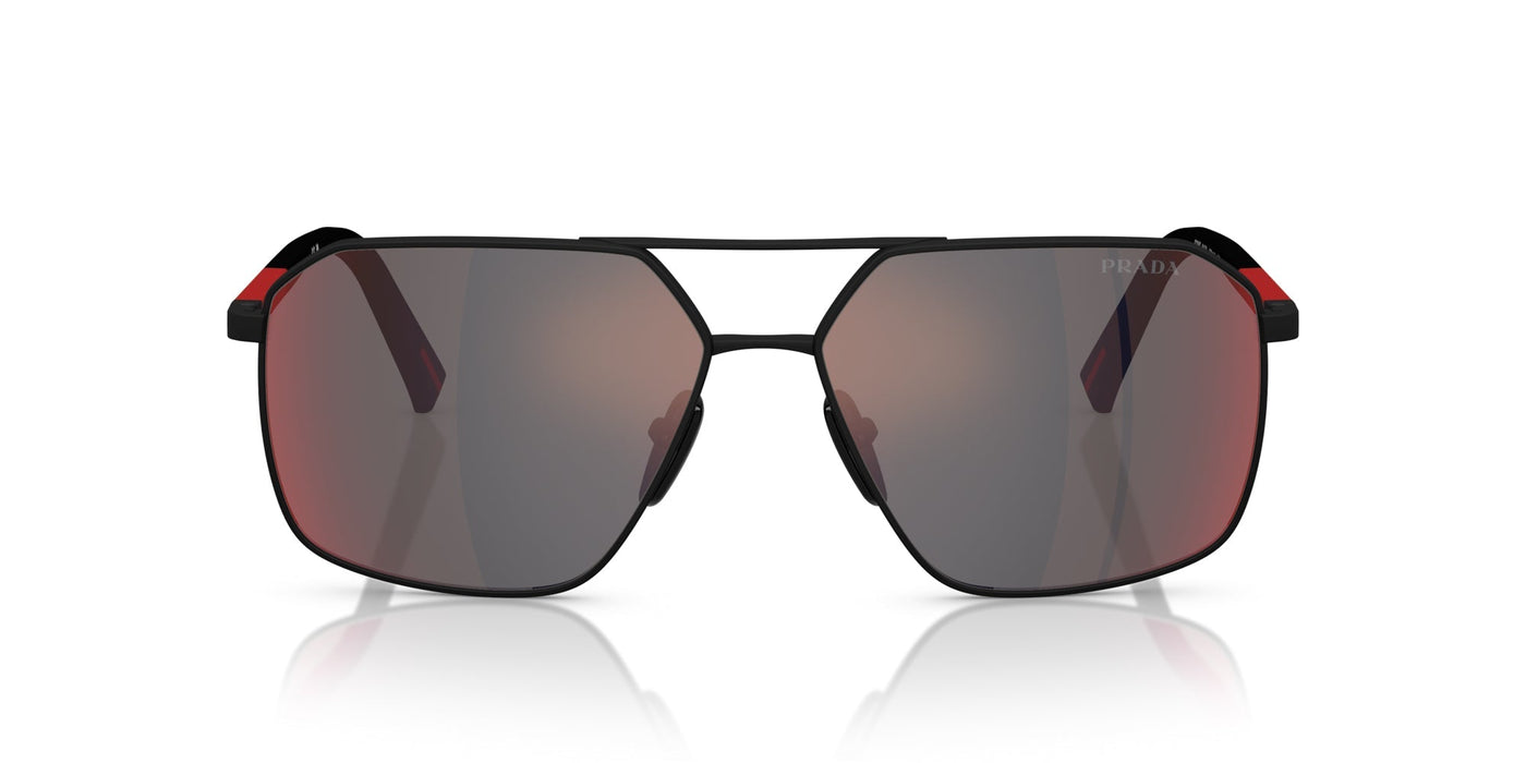 Prada Linea Rossa SPS A50 Black Rubber/Dark Grey Blue/Red Mirror #colour_black-rubber-dark-grey-blue-red-mirror