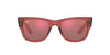 Ray-Ban Mega Wayfarer RB0840S Transparent Pink/Brown Mirror Dark Red #colour_transparent-pink-brown-mirror-dark-red