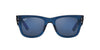 Ray-Ban Mega Wayfarer RB0840S Transparent Dark Blue/Grey Mirror Blue #colour_transparent-dark-blue-grey-mirror-blue