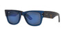 Ray-Ban Mega Wayfarer RB0840S Transparent Dark Blue/Grey Mirror Blue #colour_transparent-dark-blue-grey-mirror-blue