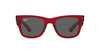 Ray-Ban Mega Wayfarer RB0840S Transparent Red/Dark Grey #colour_transparent-red-dark-grey