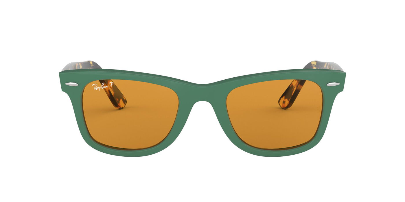 Ray-Ban Original Wayfarer RB2140 - Medium Green/Yellow Polarised #colour_green-yellow-polarised