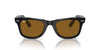 Ray-Ban Original Wayfarer RB2140 - Medium Black On Transparent/Brown #colour_black-on-transparent-brown