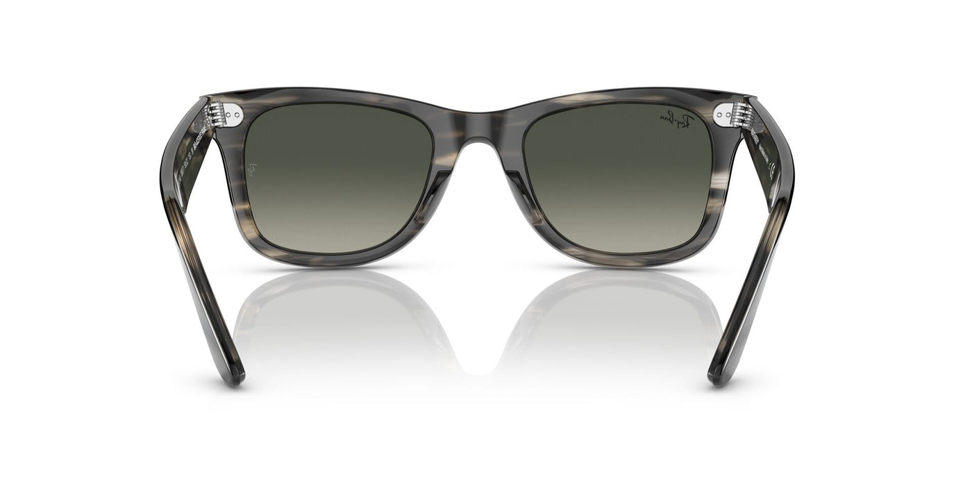 Ray-Ban Original Wayfarer RB2140 - Medium Striped Grey/Grey Gradient #colour_striped-grey-grey-gradient