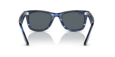 Ray-Ban Original Wayfarer RB2140 - Medium Striped Blue/Blue #colour_striped-blue-blue