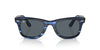 Ray-Ban Original Wayfarer RB2140 - Medium Striped Blue/Blue #colour_striped-blue-blue