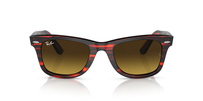 Ray-Ban Original Wayfarer RB2140 - Medium Striped Red/Brown Gradient #colour_striped-red-brown-gradient