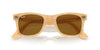 Ray-Ban Original Wayfarer RB2140 - Medium Photo Striped Brown/Brown #colour_photo-striped-brown-brown