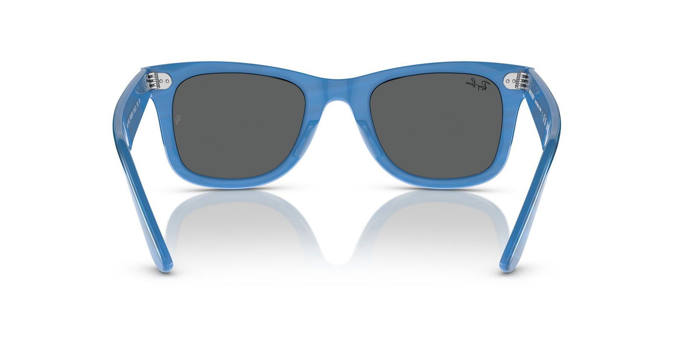 Ray-Ban Original Wayfarer RB2140 - Medium Photo Striped Blue/Dark Grey #colour_photo-striped-blue-dark-grey