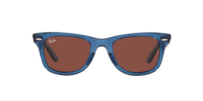 Ray-Ban Original Wayfarer RB2140 - Medium Transparent Blue/Red #colour_transparent-blue-red