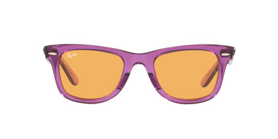 Ray-Ban Original Wayfarer RB2140 - Medium Transparent Violet/Orange #colour_transparent-violet-orange