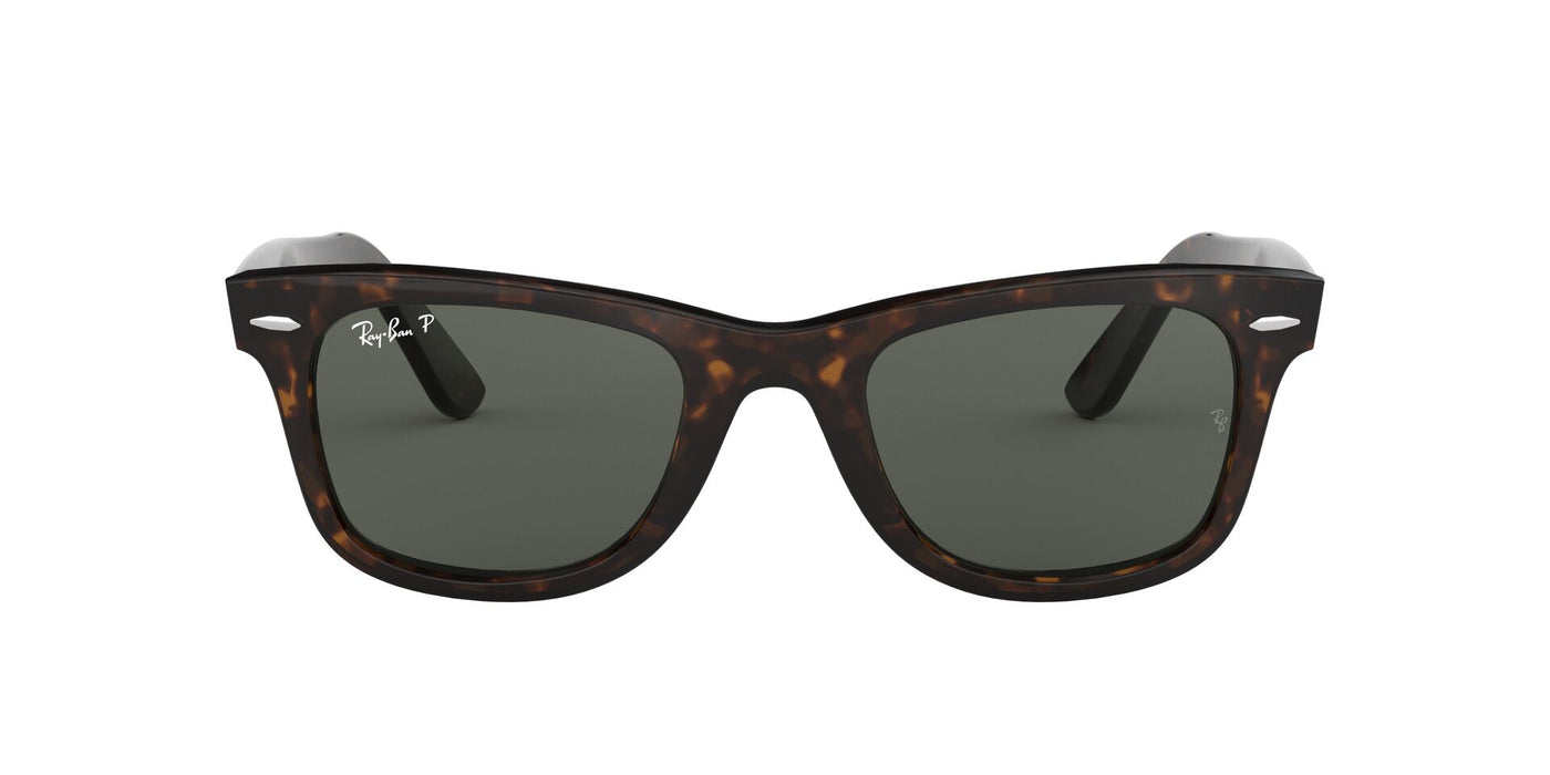 Ray-Ban Original Wayfarer RB2140 - Medium Tortoise/Green Polarised #colour_tortoise-green-polarised