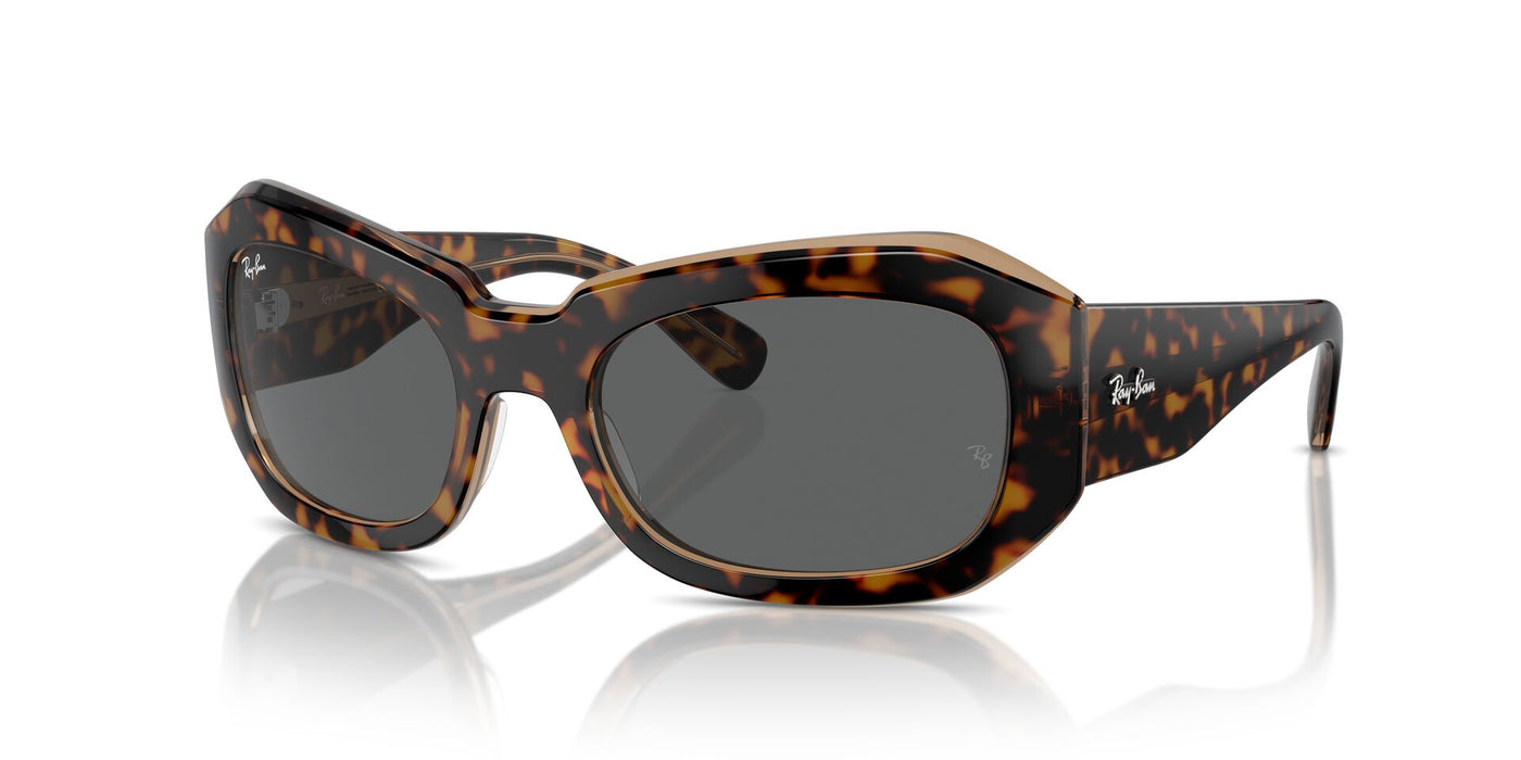 Ray-Ban Beate RB2212 Havana On Transparent Brown/Dark Grey #colour_havana-on-transparent-brown-dark-grey