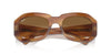 Ray-Ban Beate RB2212 Striped Brown/Clear-Brown #colour_striped-brown-clear-brown