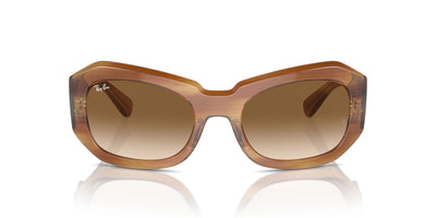 Ray-Ban Beate RB2212 Striped Brown/Clear-Brown #colour_striped-brown-clear-brown