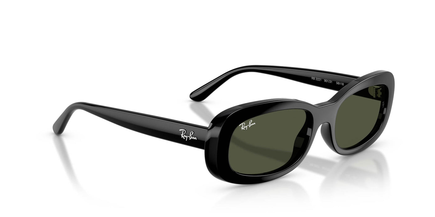 Ray-Ban RB2221 Black/Green #colour_black-green