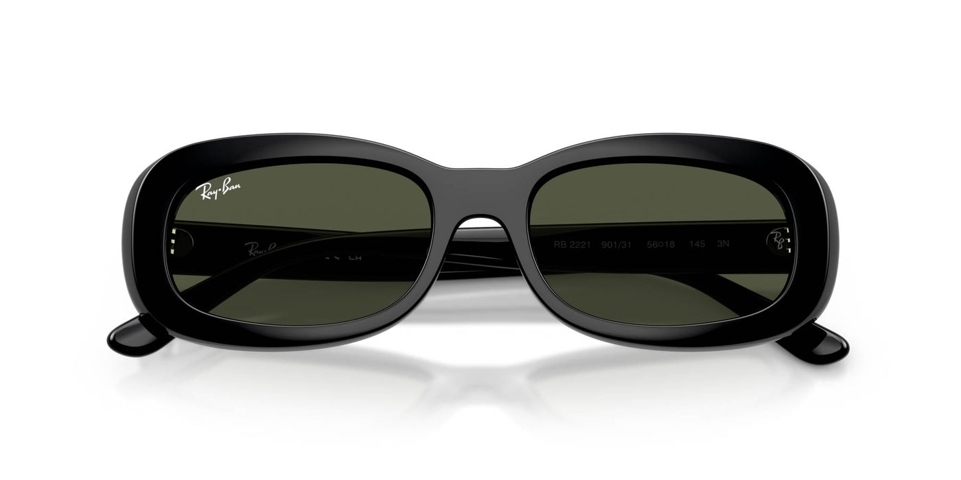 Ray-Ban RB2221 Black/Green #colour_black-green