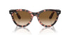 Ray-Ban Wayfarer Way RB2241 Pink Havana/Clear-Brown #colour_pink-havana-clear-brown