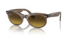 Ray-Ban Wayfarer Oval RB2242 Photo Waves Brown/Brown #colour_photo-waves-brown-brown