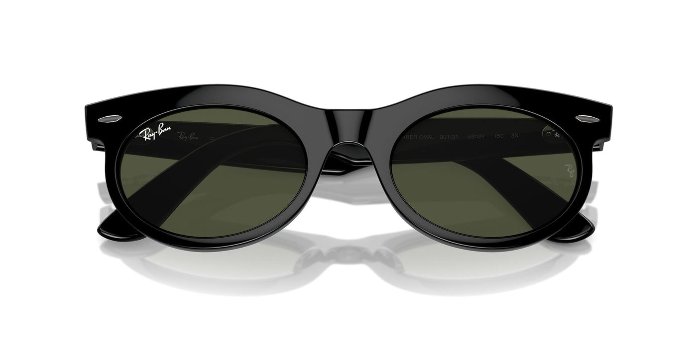 Ray-Ban Wayfarer Oval RB2242 Black/Green #colour_black-green