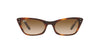 Ray-Ban Lady Burbank RB2299 Striped Havana/Clear Gradient Brown #colour_striped-havana-clear-gradient-brown