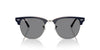 Ray-Ban Clubmaster RB3016 Blue on Havana-Gunmetal/Dark Grey #colour_blue-on-havana-gunmetal-dark-grey