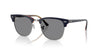 Ray-Ban Clubmaster RB3016 Blue on Havana-Gunmetal/Dark Grey #colour_blue-on-havana-gunmetal-dark-grey