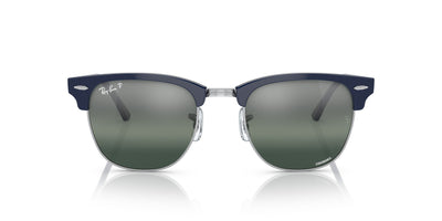 Ray-Ban Clubmaster RB3016 Blue On Silver/Silver-Blue Polarised #colour_blue-on-silver-silver-blue-polarised