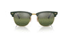 Ray-Ban Clubmaster RB3016 Green On Gold/Silver-Green Polarised #colour_green-on-gold-silver-green-polarised
