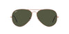 Ray-Ban Aviator RB3025 - Medium Rose Gold/Green #colour_rose-gold-green