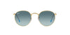 Ray-Ban Round Metal RB3447 - Medium Gold/Blue Grey Gradient #colour_gold-blue-grey-gradient