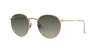 Ray-Ban Round Metal RB3447 - Small Gold/Grey Gradient #colour_gold-grey-gradient