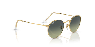 Ray-Ban Round Metal RB3447 - Medium Gold/Green Vintage #colour_gold-green-vintage