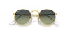 Ray-Ban Round Metal RB3447 - Medium Gold/Green Vintage #colour_gold-green-vintage