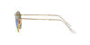 Ray-Ban Round Metal RB3447 Gold/Blue #colour_gold-blue