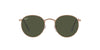 Ray-Ban Round Metal RB3447 - Medium Rose Gold/Green #colour_rose-gold-green