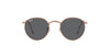 Ray-Ban Round Metal RB3447 - Small Rose Gold/Dark Grey #colour_rose-gold-dark-grey