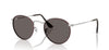 Ray-Ban Round Metal RB3447 - Medium#colour_matt-havana-on-matt-silver-dark-grey