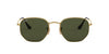 Ray-Ban Hexagonal RB3548N Arista/G-15 Green #colour_arista-g-15-green
