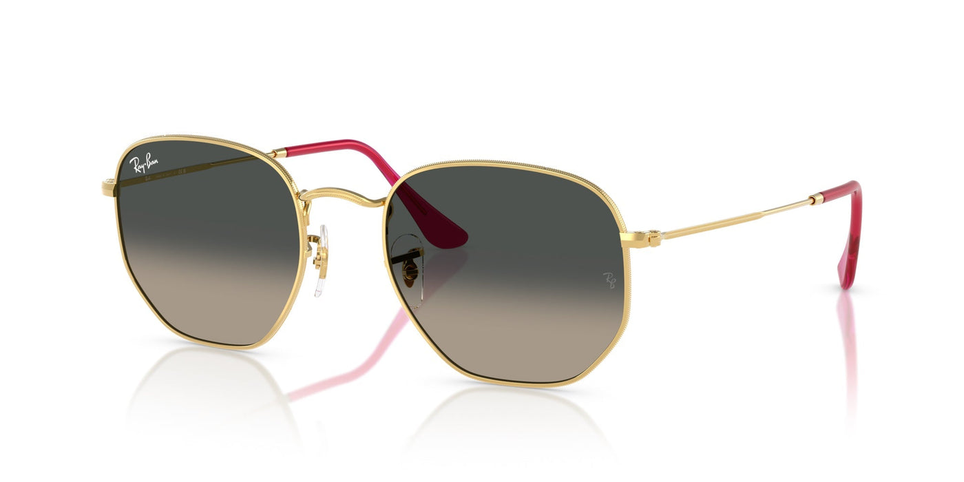 Ray-Ban Hexagonal RB3548N Arista Gold-Red/Grey Gradient #colour_arista-gold-red-grey-gradient