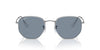 Ray-Ban Hexagonal RB3548N Silver/Blue Polarised #colour_silver-blue-polarised