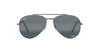 Ray-Ban New Aviator RB3625 Gunmetal/Polarised Clear Gradient Dark Blue #colour_gunmetal-polarised-clear-gradient-dark-blue