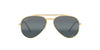 Ray-Ban New Aviator RB3625 Legend Gold/Polarised Clear Gradient Dark Blue #colour_legend-gold-polarised-clear-gradient-dark-blue