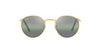 Ray-Ban New Round RB3637 Legend Gold/Polarised Dark Green Gradient #colour_legend-gold-polarised-dark-green-gradient