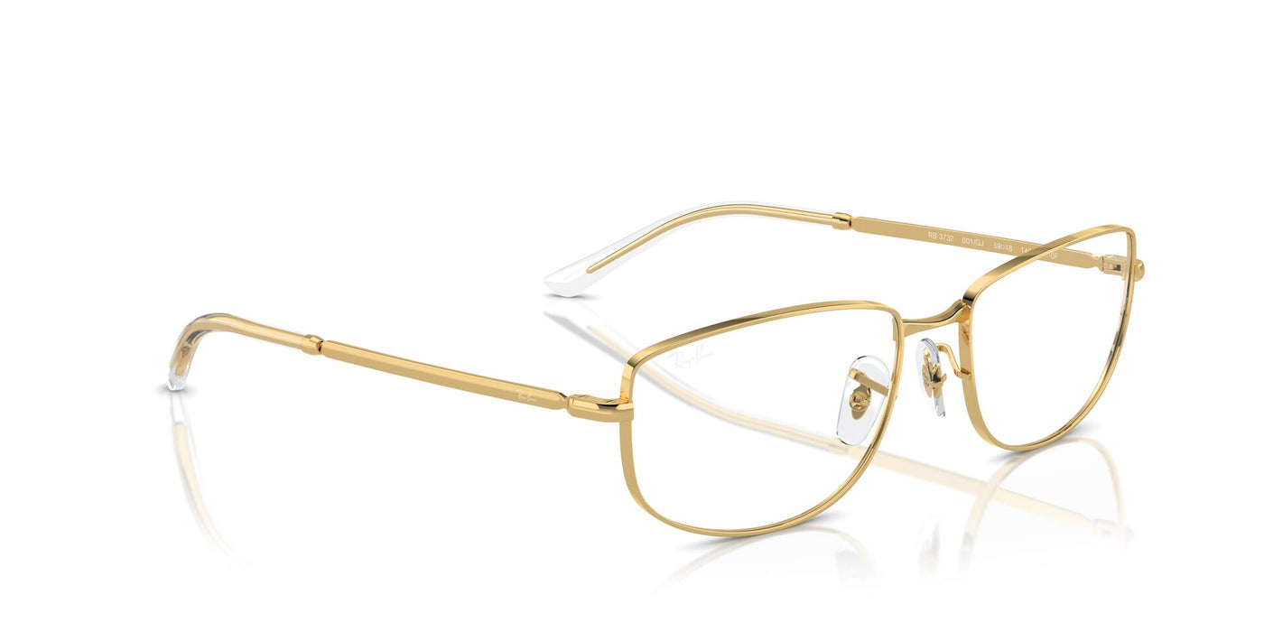 Ray-Ban RB3732 Gold/Clear/Green #colour_gold-clear-green