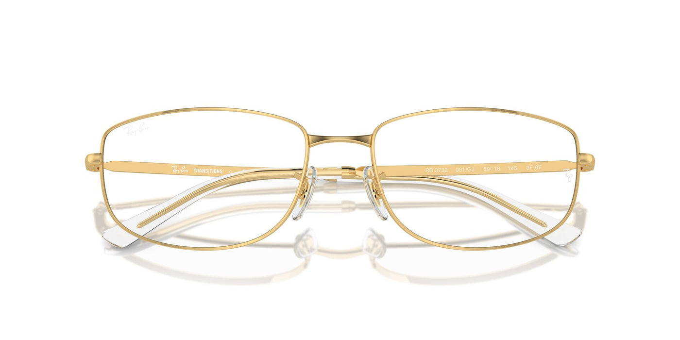 Ray-Ban RB3732 Gold/Clear/Green #colour_gold-clear-green