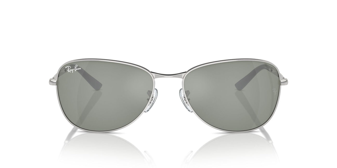 Ray-Ban RB3733 Silver/Green #colour_silver-green